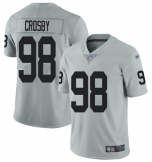 Las Vegas Raiders #98 Maxx Crosby Gray Vapor Untouchable Limited Stitched
