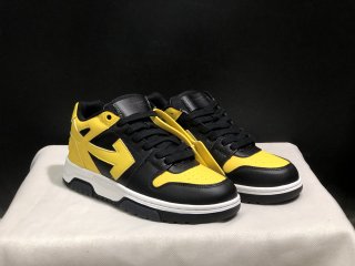 off-white out of office black yellow shoes