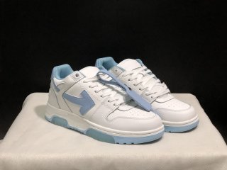 OFF-WHITE Out Of Office white baby blue shoes