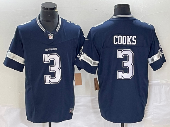 Dallas Cowboys #3 Brandin Cooks Navy 2023 F.U.S.E. Limited Stitched Football