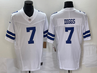 Dallas Cowboys #7 Trevon Diggs Navy 2023 F.U.S.E. white Vapor Limited