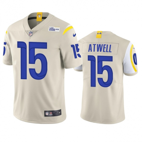 Los Angeles Rams #15 Tutu Atwell Bone Vapor Untouchable Limited Stitched