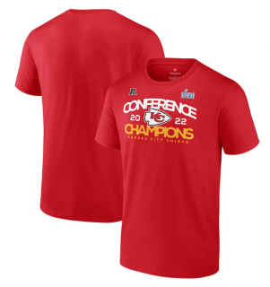 Kansas City Chiefs Red 2022 AFC Champions Shadow Cast T-Shirt
