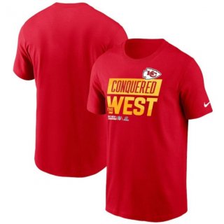 Kansas City Chiefs Red 2022 AFC West Division Champions Collection T-Shirt