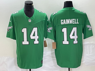Philadelphia Eagles #14 Kenneth Gainwell Green 2023 F.U.S.E. Vapor Untouchable