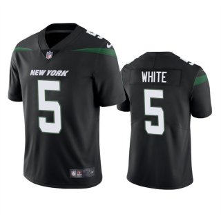 New York Jets #5 Mike White Black Vapor Untouchable Limited Stitched Jersey