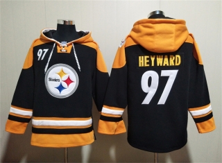 Pittsburgh Steelers #97 Cameron Heyward Black Ageless Must-Have Lace-Up Pullover