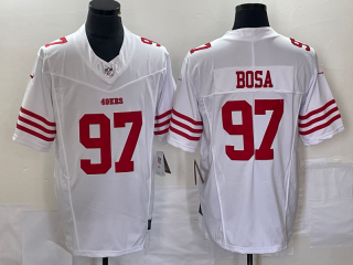 San Francisco 49ers #97 Nick Bosa white 2023 F.U.S.E. Vapor Untouchable Limited