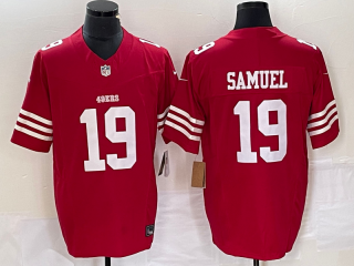 San Francisco 49ers #19 Deebo Samuel red 2023 F.U.S.E. Vapor Untouchable