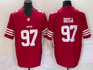 San Francisco 49ers #97 Nick Bosa red 2023 F.U.S.E. Vapor Untouchable Limited