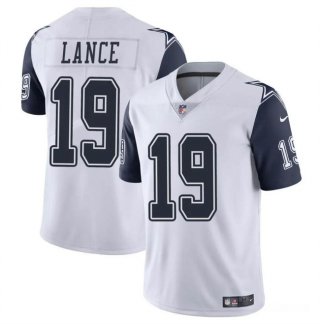 Dallas Cowboys #19 Trey Lance White Color Rush Limited Football Stitched Jersey