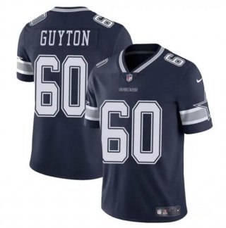 Dallas Cowboys #60 Tyler Guyton Navy 2024 Draft Vapor Untouchable Limited Football