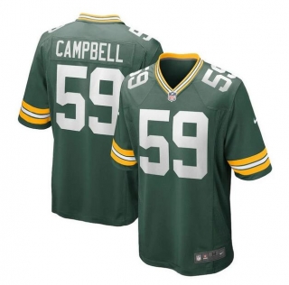 Green Bay Packers #59 De'Vondre Campbell Green Football Stitched Game Jersey