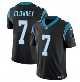 Carolina Panthers #7 Jadeveon Clowney Black Vapor Limited Football Stitched Jersey