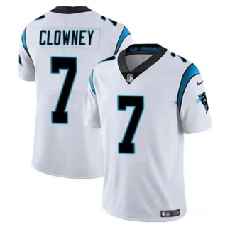 Carolina Panthers #7 Jadeveon Clowney White Vapor Limited Football Stitched Jersey