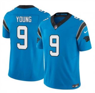 Carolina Panthers #9 Bryce Young Blue 2023 F.U.S.E. Vapor Untouchable Football