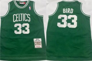 Boston Celtics #33 Larry Bird 1995-96 Green Throwback Stitched Jersey