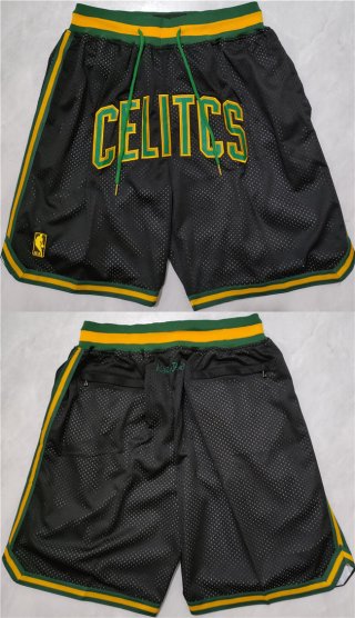 Boston Celtics Black Shorts (Run Small) 3