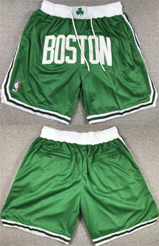 Boston Celtics Green Shorts (Run Small)