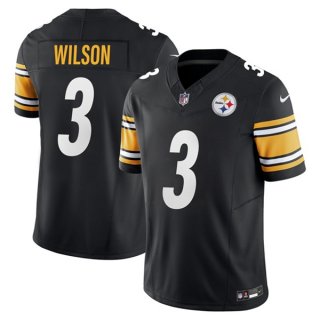 Pittsburgh Steelers #3 Russell Wilson Black 2024 F.U.S.E. Vapor Untouchable