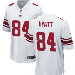 new york giants #84 hyatt white jersey