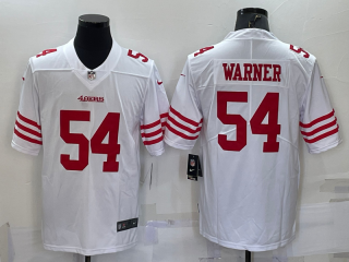 San Francisco 49ers #54 Fred Warner 2022 New White Stitched Game Jersey