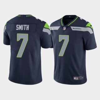 Seattle Seahawks #7 Geno Smith Navy Vapor Untouchable Limited Stitched