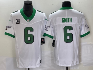 Philadelphia Eagles #6 Smith C patch 2023 F.U.S.E. Vapor Untouchable Stitched