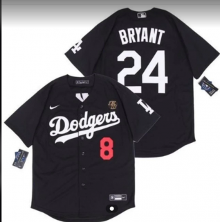 Los Angeles Dodgers 8 24 brant black jersey