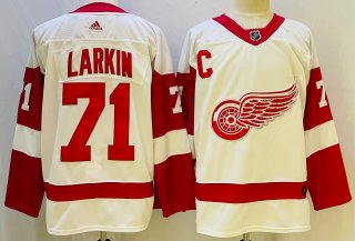 Detroit Red Wings #71 Dylan Larkin White Stitched Jersey