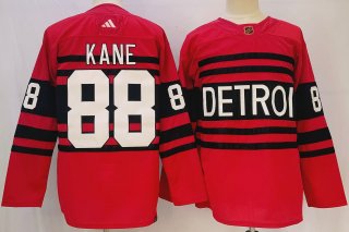 Detroit Red Wings #88 Patrick Kane Black Reverse Retro Stitched Jersey