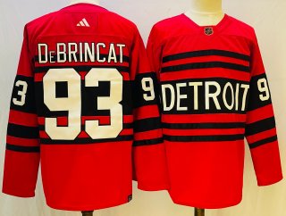 Detroit Red Wings #93 Black Reverse Retro Stitched Jersey