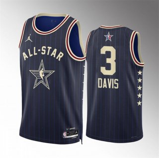 2024 All-Star #3 Anthony Davis Navy Stitched Basketball Jersey