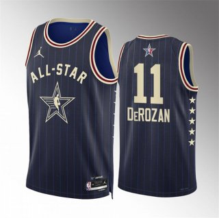 2024 All-Star #11 DeMar DeRozan Navy Stitched Basketball Jersey
