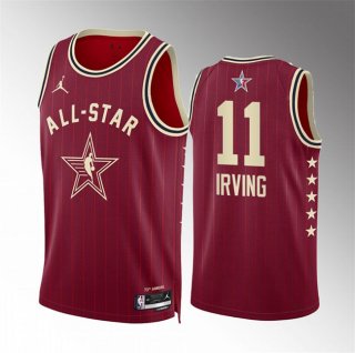 2024 All-Star #11 Kyrie Irving Crimson Stitched Basketball Jersey