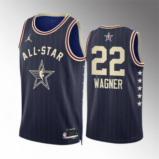 2024 All-Star #22 Franz Wagner Navy Stitched Basketball Jersey