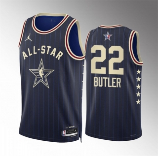 2024 All-Star #22 Jimmy Butler Navy Stitched Basketball Jersey 2