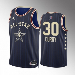 2024 All-Star #30 Stephen Curry Navy Stitched Basketball Jersey