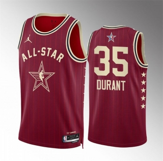 2024 All-Star #35 Kevin Durant Crimson Stitched Basketball Jersey
