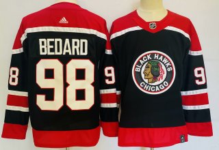 Chicago Blackhawks #98 Connor Bedard Black Stitched Hockey Jersey