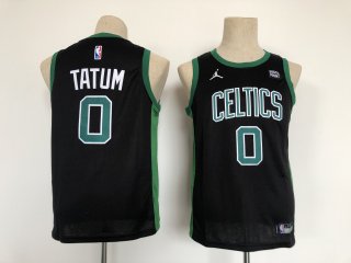 Boston Celtics #0 Jayson Tatum youth black jersey