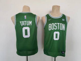 Boston Celtics #0 Jayson Tatum youth green jersey