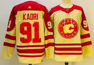 Calgary Flames #91 Nazem Kadri 2023 Cream Classic Primegreen Stitched
