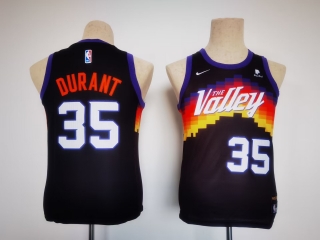 Phoenix Suns #35 Kevin Durant 22 city black youth jersey