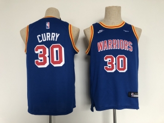 warriors #30 Stephen Curry blue throwback youth jerey