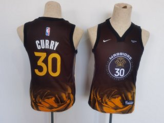 warriors #30 Stephen Curry black 2023 city youth jersey