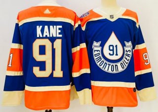 Edmonton Oilers #91 Evander Kane 2023 Royal Heritage Classic Primegreen