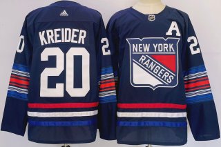 New York Rangers #20 Chris Kreider Navy Stitched Jersey