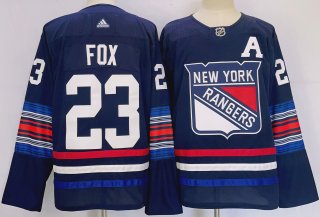 New York Rangers #23 Adam Fox Navy Stitched Jersey