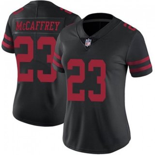 Women NFL San Francisco 49ers #23 Christian McCaffrey Black Vapor Untouchable
